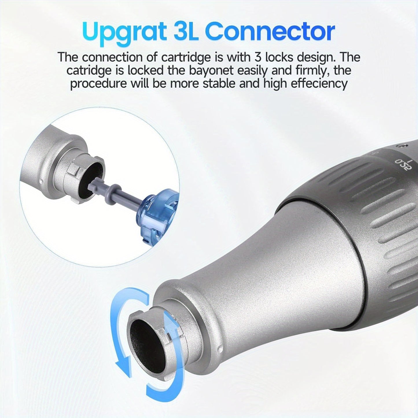 Dr Pen M8S Wireless Adjustable Electric Derma Pen with 25pcs Round Nano Replacement Cartridges 0.1mm Needle Length Ideal Gift for Women Mother's Day Holiday Gifts