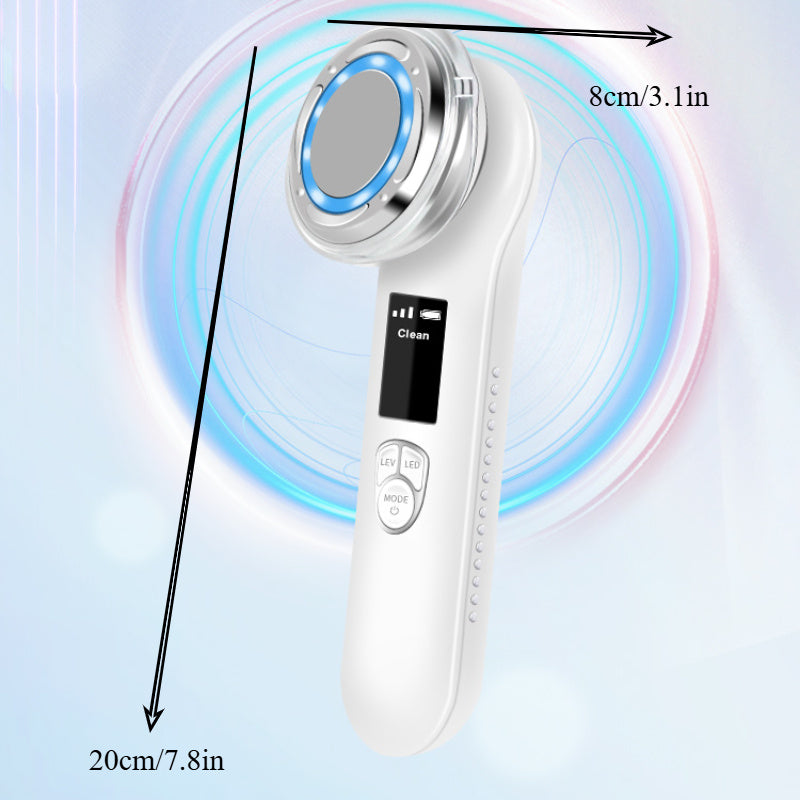 Light Therapy Face Scrubber Exfoliator 3 in 1 Deep Cleaning Tool Unclogs Pores Removes Blackheads Gentle on Skin