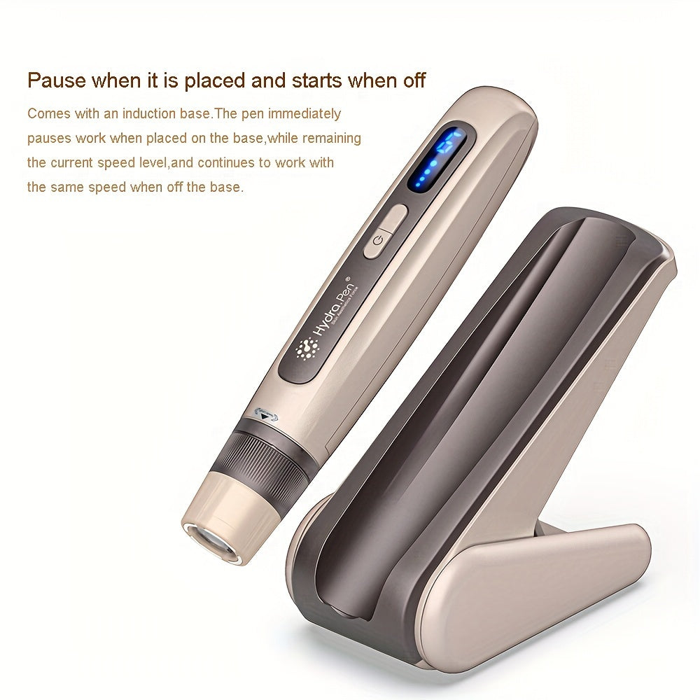 New arrival hydra series dr Pen hydra. Pen H5 Wireless Electric Derma Pen with 12pcs Round Nano Cartridges, Adjustable Liquid Output, Leakproof Design, Skin Care Beauty Tool for Serum Needle length 0.1mm