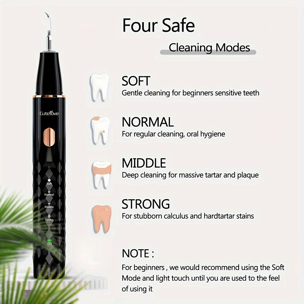 Rechargeable Dental Calculus Remover Kit with LED Light and USB Power