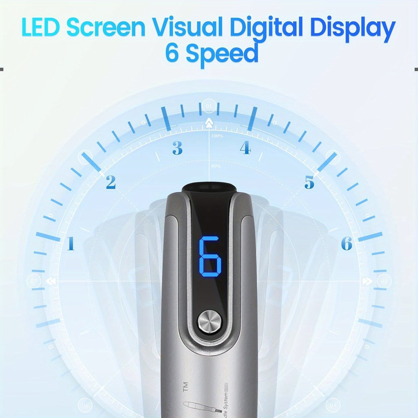 Dr Pen M8S Wireless Adjustable Electric Derma Pen with 25pcs Round Nano Replacement Cartridges 0.1mm Needle Length Ideal Gift for Women Mother's Day Holiday Gifts