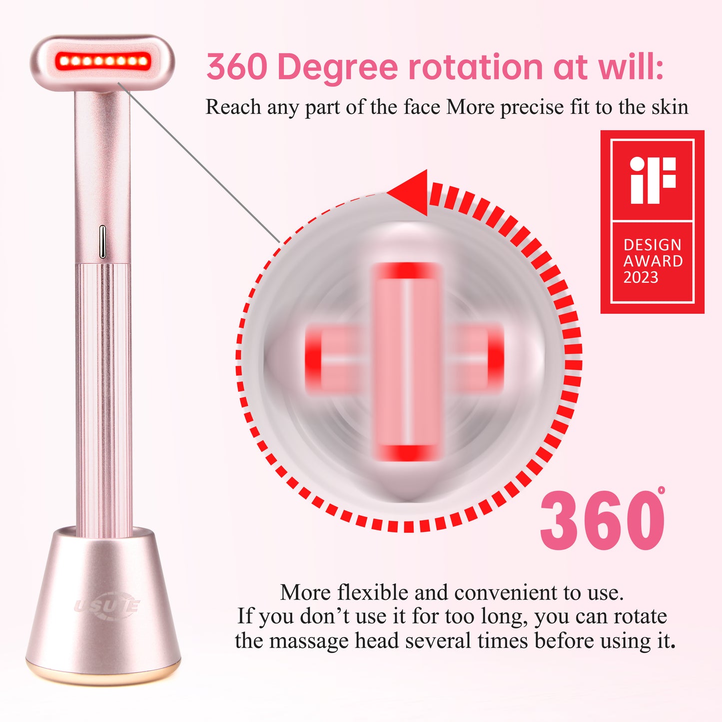 618 Beauty Tech ! Light Therapy & Massage Facial Device – Revive Dull Skin, Boost Collagen at Home