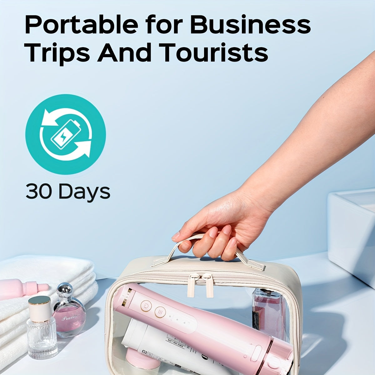 Coslus Water Dental Flosser Teeth Pick Portable Cordless Rechargeable Oral Irrigator 10 Settings 300oz Large Reservoir Electric Flossing Cleaner for Deep Cleaning Gum Health USB Charging Pink