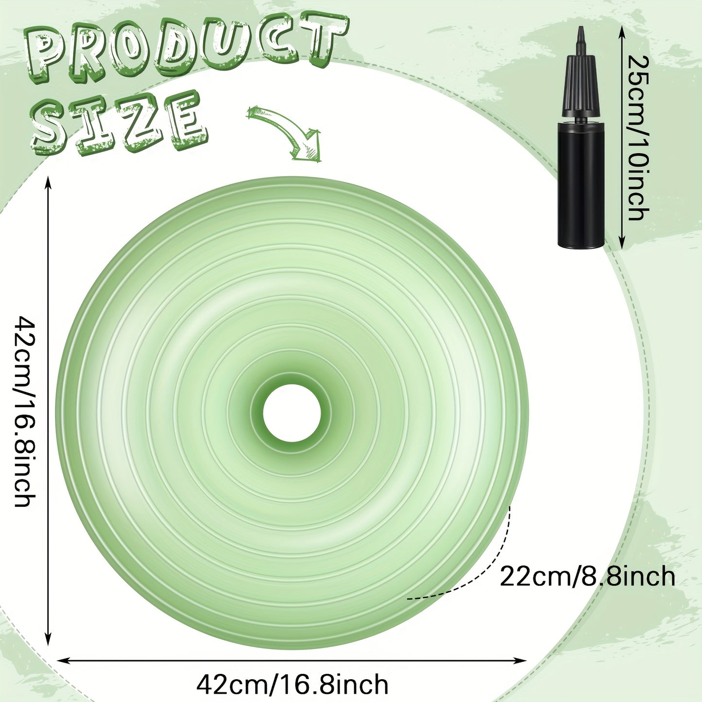 4Pcs Inflatable Yoga Ball Chairs with Pump Flexible Donut Cushion Seats for Balance and Stability Training Light Blue Beige Green Red Perfect for Home Office Gym and Classroom Use