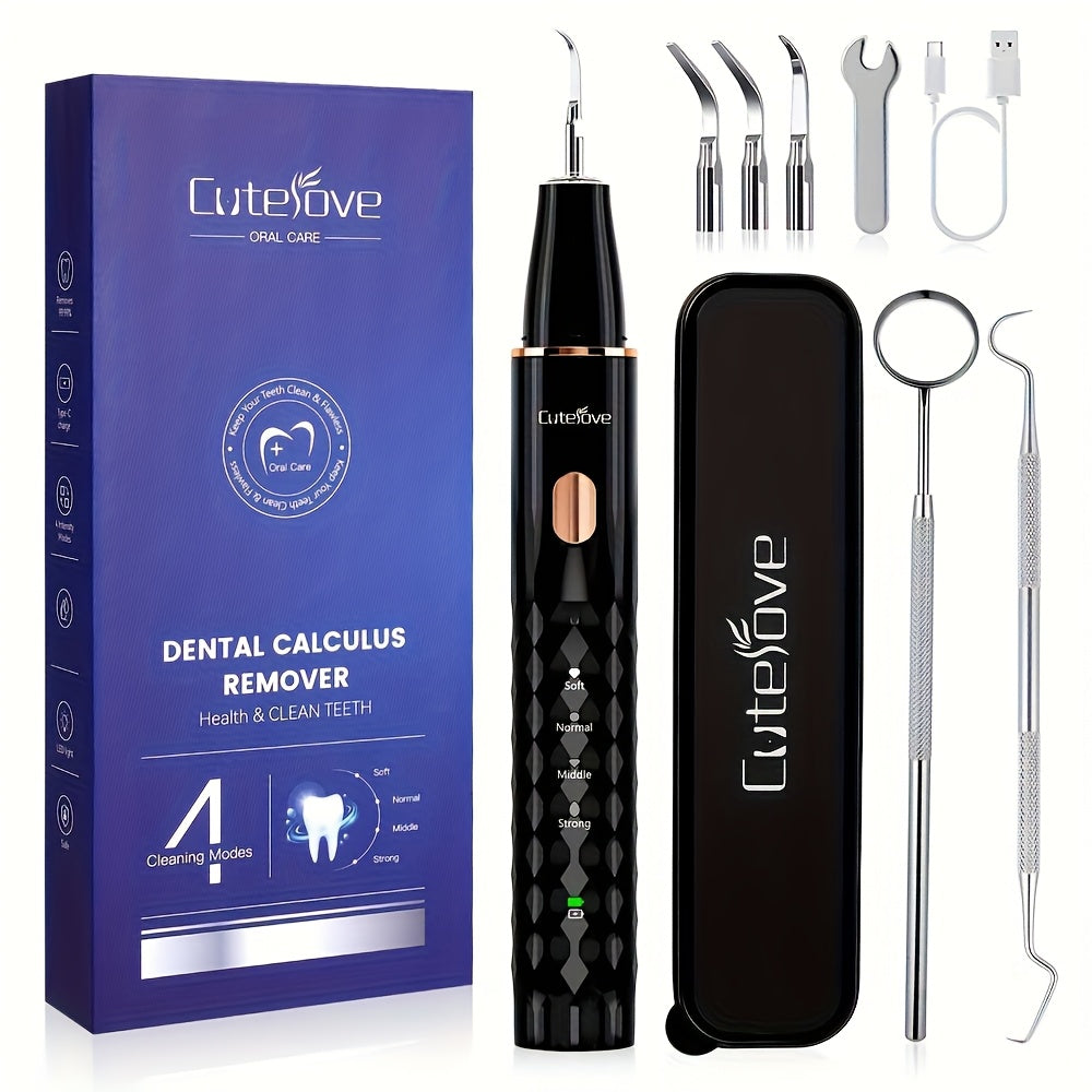 Rechargeable Dental Calculus Remover Kit with LED Light and USB Power