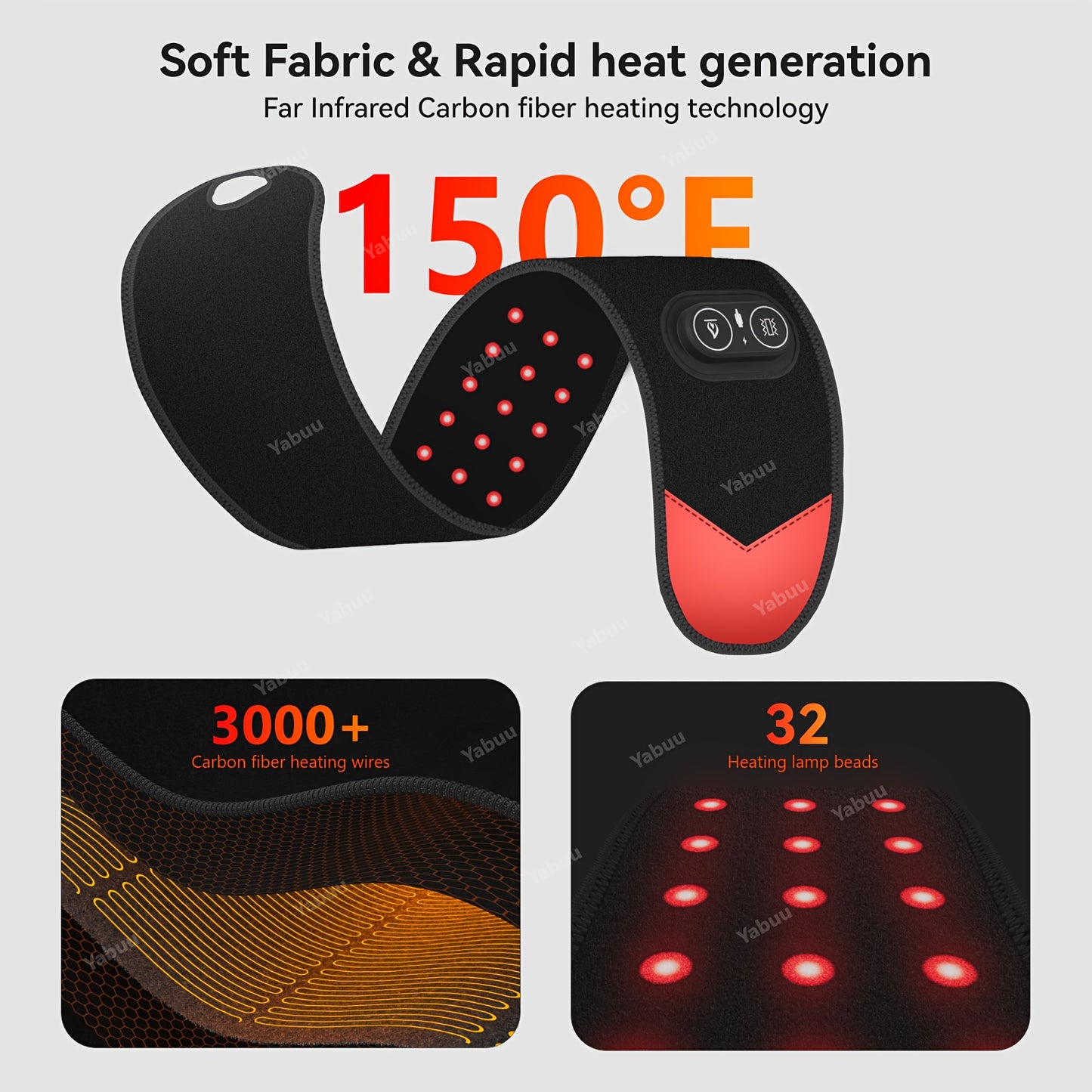 Cordless Wrist And Hand Heating Pad With 3000mAh Rechargeable Battery USB Powered Adjustable 3 Heat And 3 Vibration Settings Black With Red Accents Perfect Gift For Christmas Mother’s Day Father’s Day And Thanksgiving