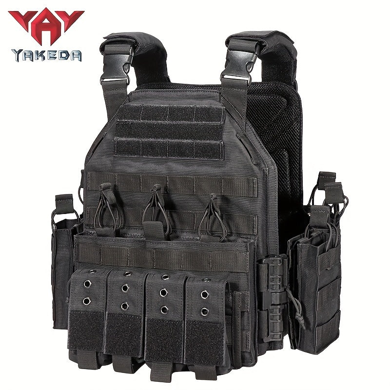 YAKEDA Outdoor Training Vest Quick Release Design Breathable for All Seasons Sporty Style Suitable for Hunting Hiking Running and Casual Outdoor Activities