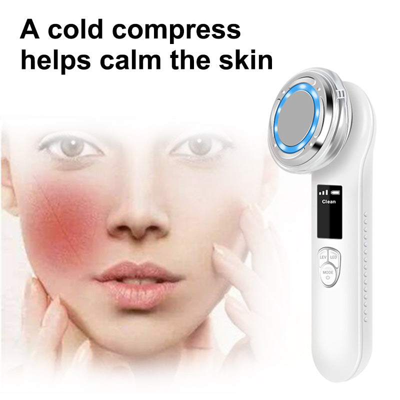 Light Therapy Face Scrubber Exfoliator 3 in 1 Deep Cleaning Tool Unclogs Pores Removes Blackheads Gentle on Skin