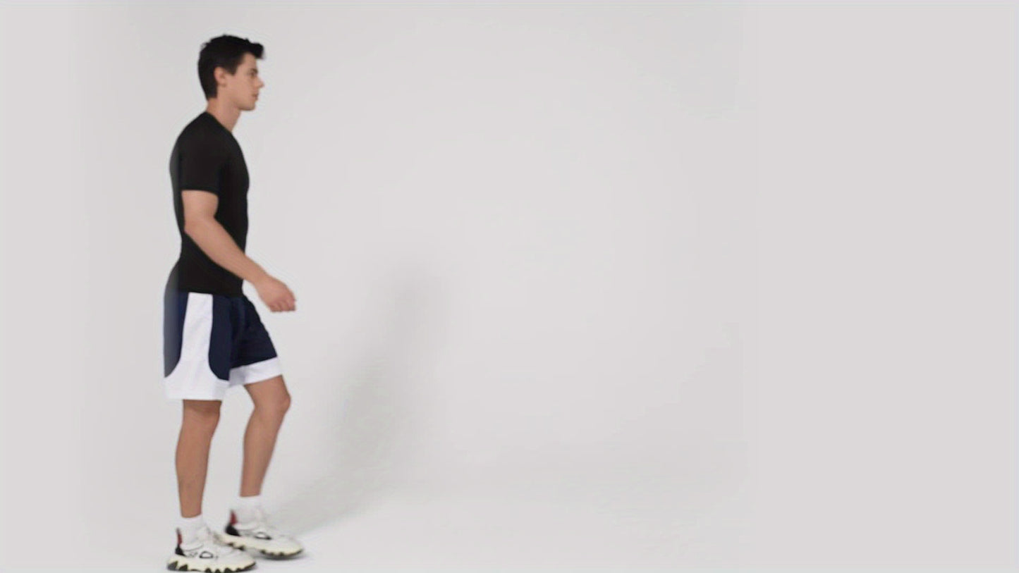 HOPLYNN 6 Piece Set of Men's Mesh Sports Basketball Shorts with Pockets Quick Dry Sportswear