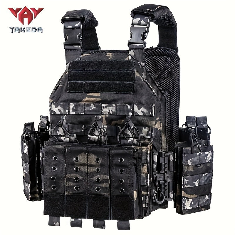 YAKEDA Outdoor Training Vest Quick Release Design Breathable for All Seasons Sporty Style Suitable for Hunting Hiking Running and Casual Outdoor Activities