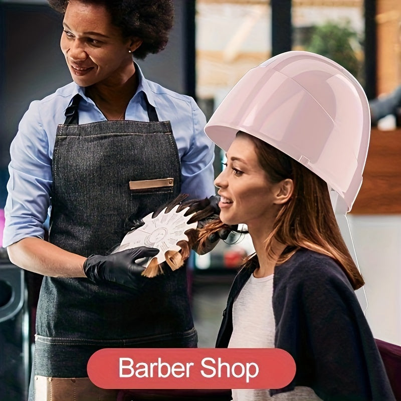 1875W Ionic Hooded Hair Dryer with 3 Heating Settings Professional Ceramic Technology Portable Sit Under Dryer for Women Black Dome Design Home and Salon Use Personal Grooming Accessory