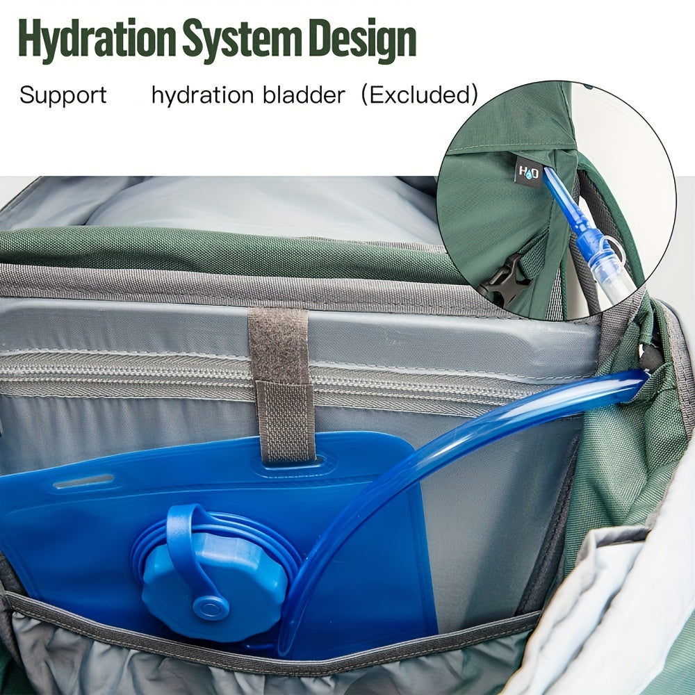 Night Cat Internal Frame Hiking Backpack Large Camping Backpack for Men and Women with Rain Cover 26 Liters