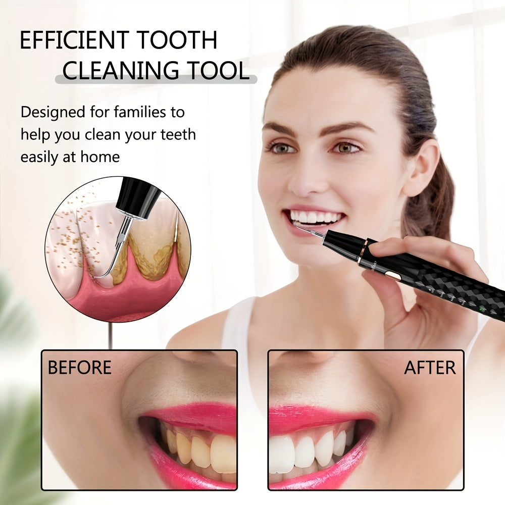 Rechargeable Dental Calculus Remover Kit with LED Light and USB Power