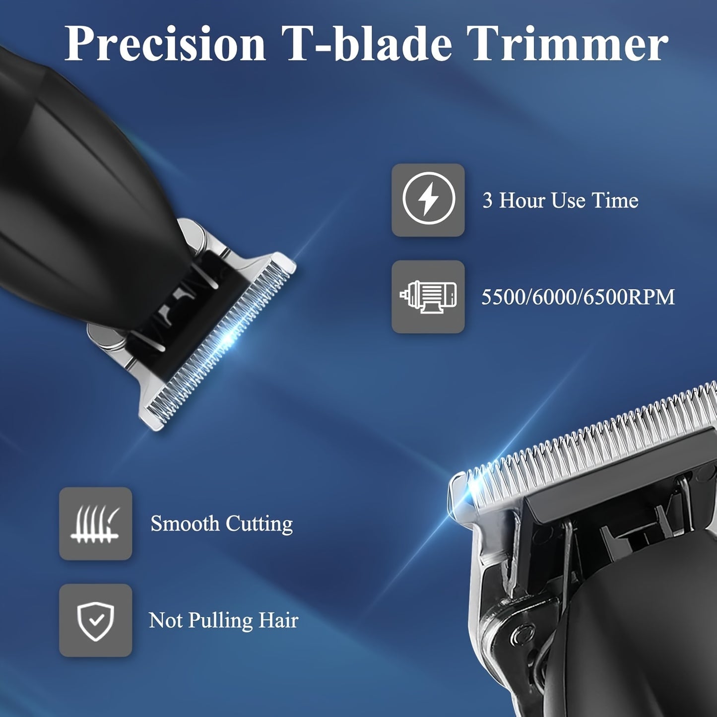 Professional Cordless Hair Clippers and Beard Trimmer Set for Men Golden Finish with LCD Display USB Rechargeable Includes Multiple Comb Attachments Ideal for Home Grooming and Barber Use