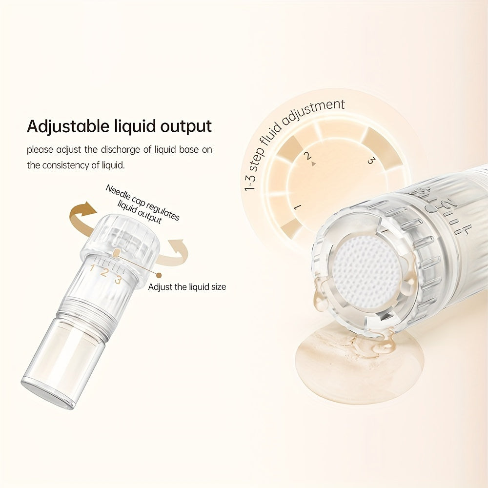 New arrival hydra series dr Pen hydra. Pen H5 Wireless Electric Derma Pen with 12pcs Round Nano Cartridges, Adjustable Liquid Output, Leakproof Design, Skin Care Beauty Tool for Serum Needle length 0.1mm