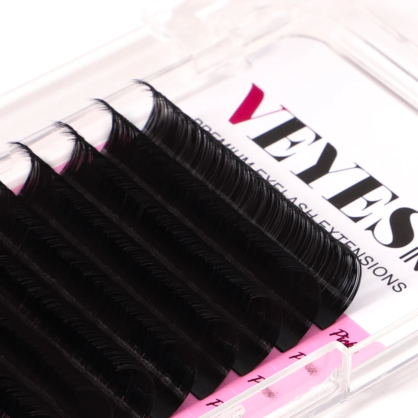 Veyes Inc 5 Cases Lot Individual Eyelash Extensions Faux Mink Lashes Classic Soft Natural Lashes