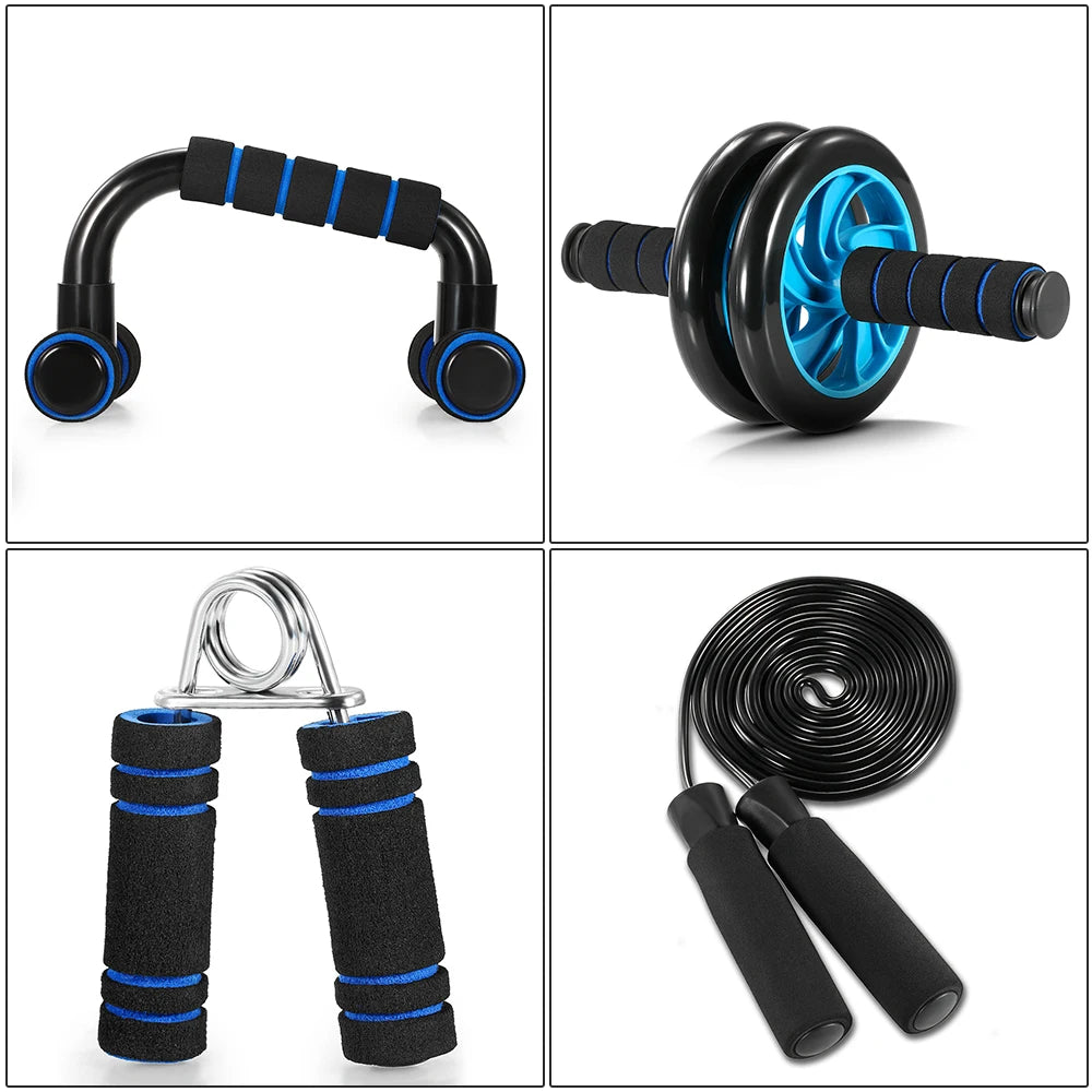 Healthy Abdominal Wheel 5 Piece Indoor Sports Product Combination Set Multifunctional Fitness Equipment