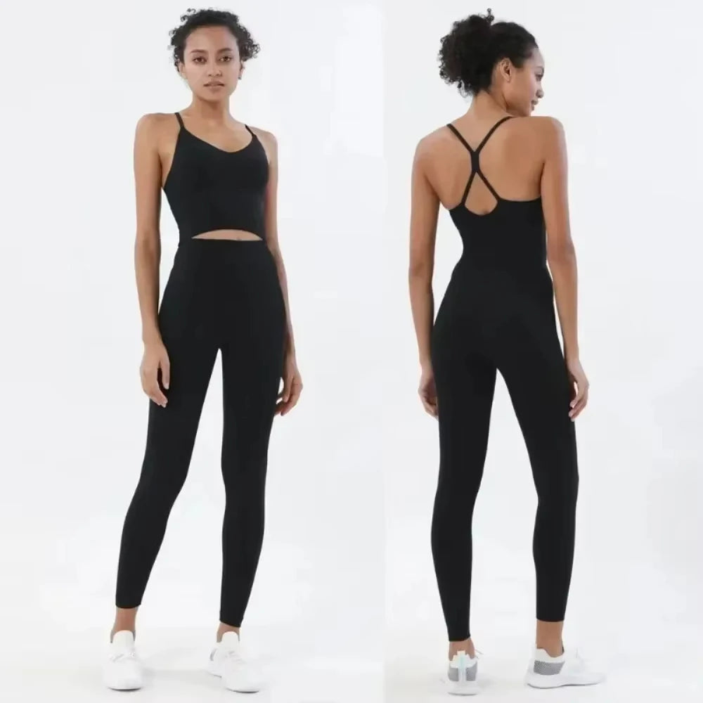 Sportswear Women's Gym Sports Bra and Leggings Two Piece Set