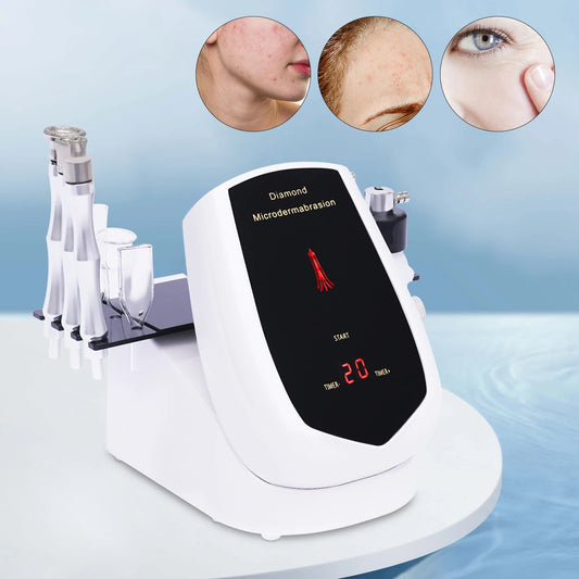 Dermabrasion Facial Machine 3 in 1 Diamond Microdermabrasion Machine with Touch Screen and 9 Micro Sculpting Heads