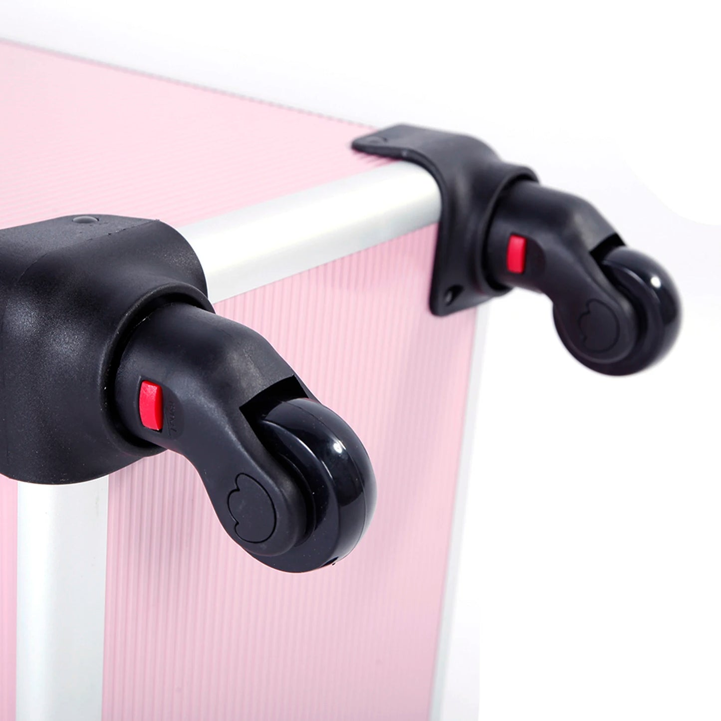 4 In 1 Aluminum Cosmetic Makeup Case Tattoo Box Pink