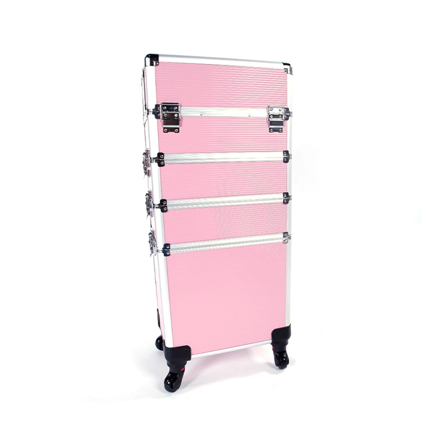 4 In 1 Aluminum Cosmetic Makeup Case Tattoo Box Pink