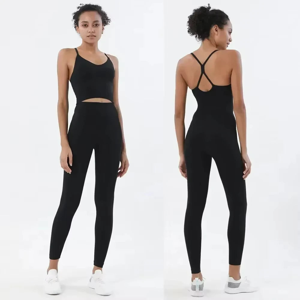 Sportswear Women's Gym Sports Bra and Leggings Two Piece Set