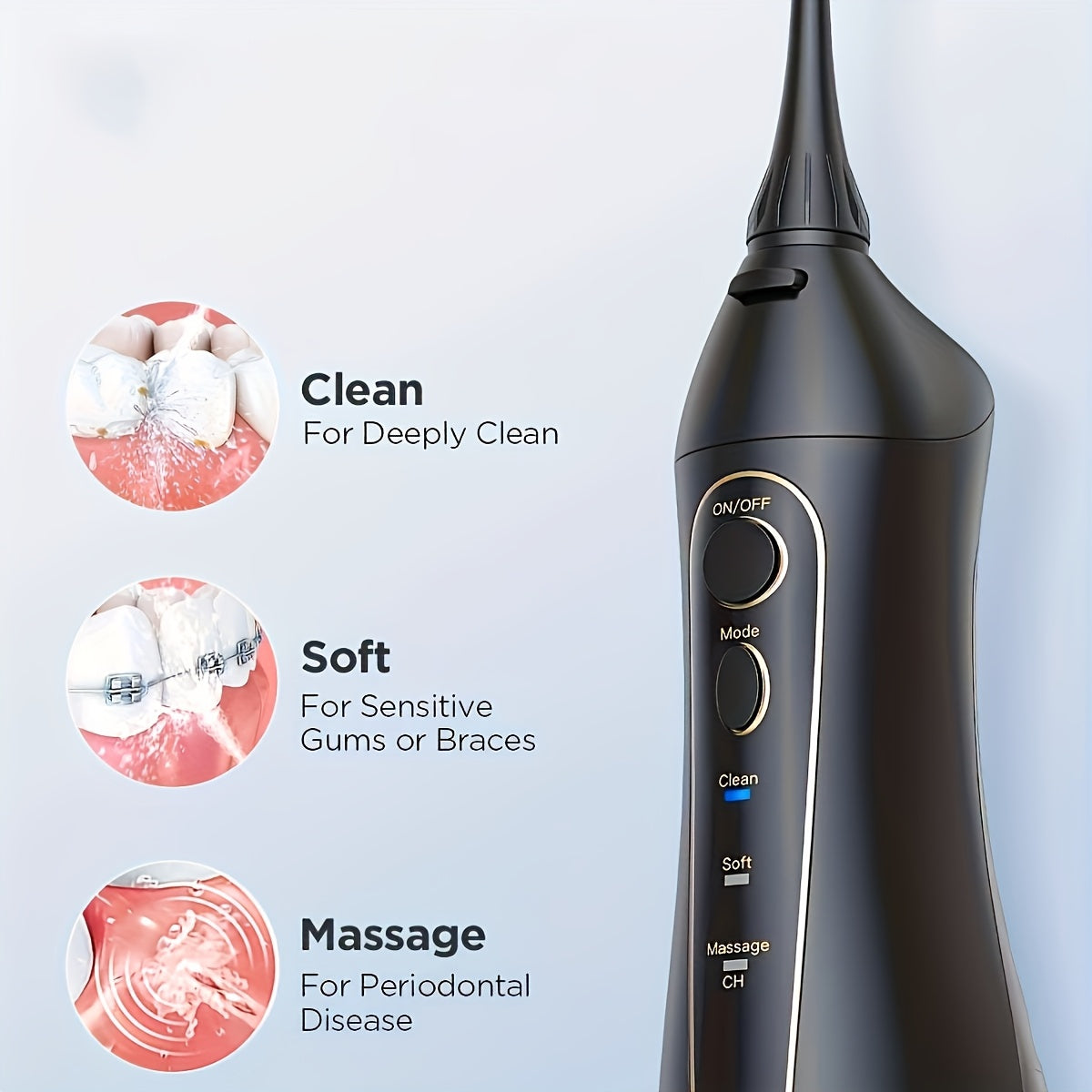 Fairywill Water Flosser And Electric Toothbrush Set With 4 Brush Heads And 7 Jet Tips For Christmas Gift
