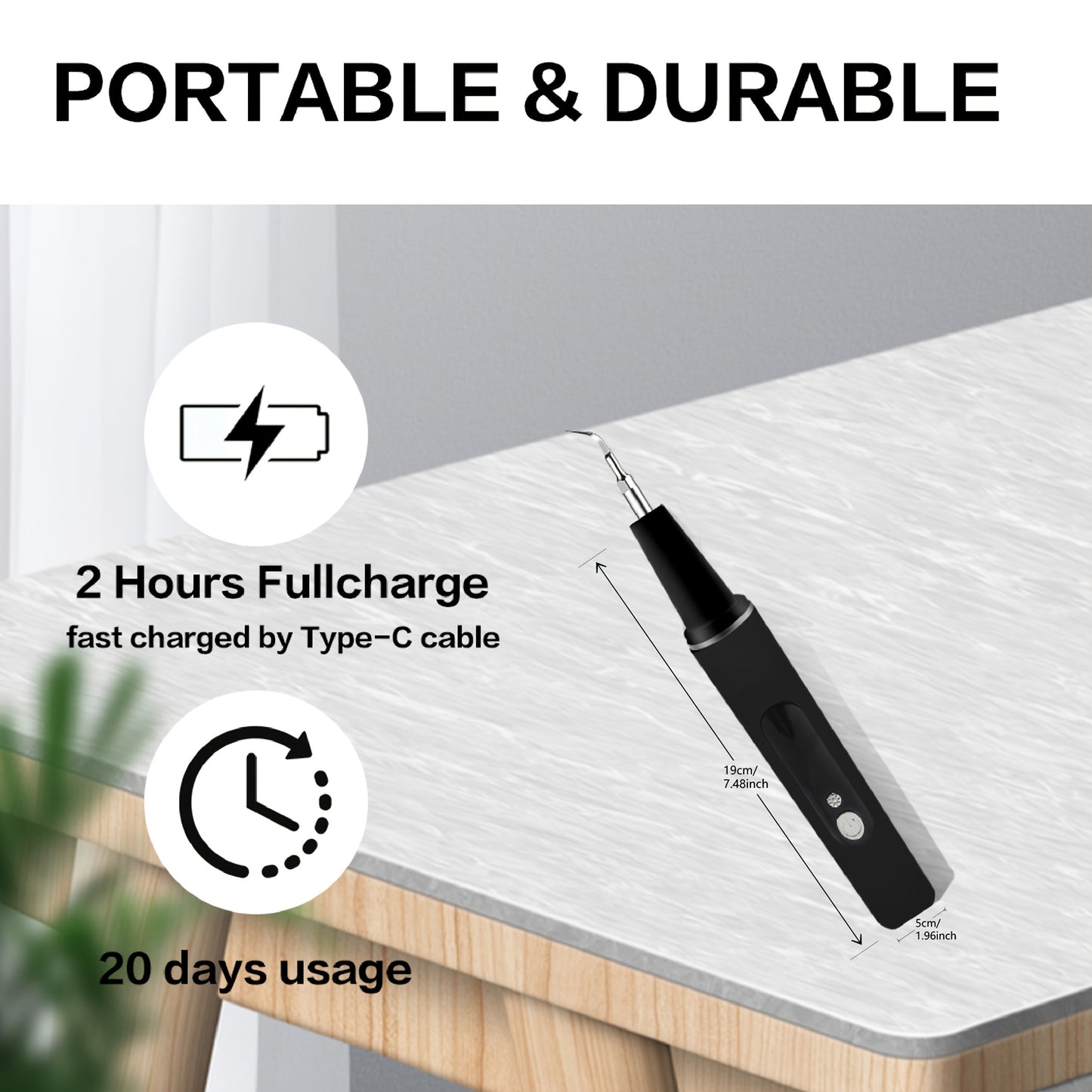 Valentines Day Electric Flosser Teeth Cleaner with 3 Replacement Heads and 5 Modes LED Light for Deep Cleaning Family Couples and Travel