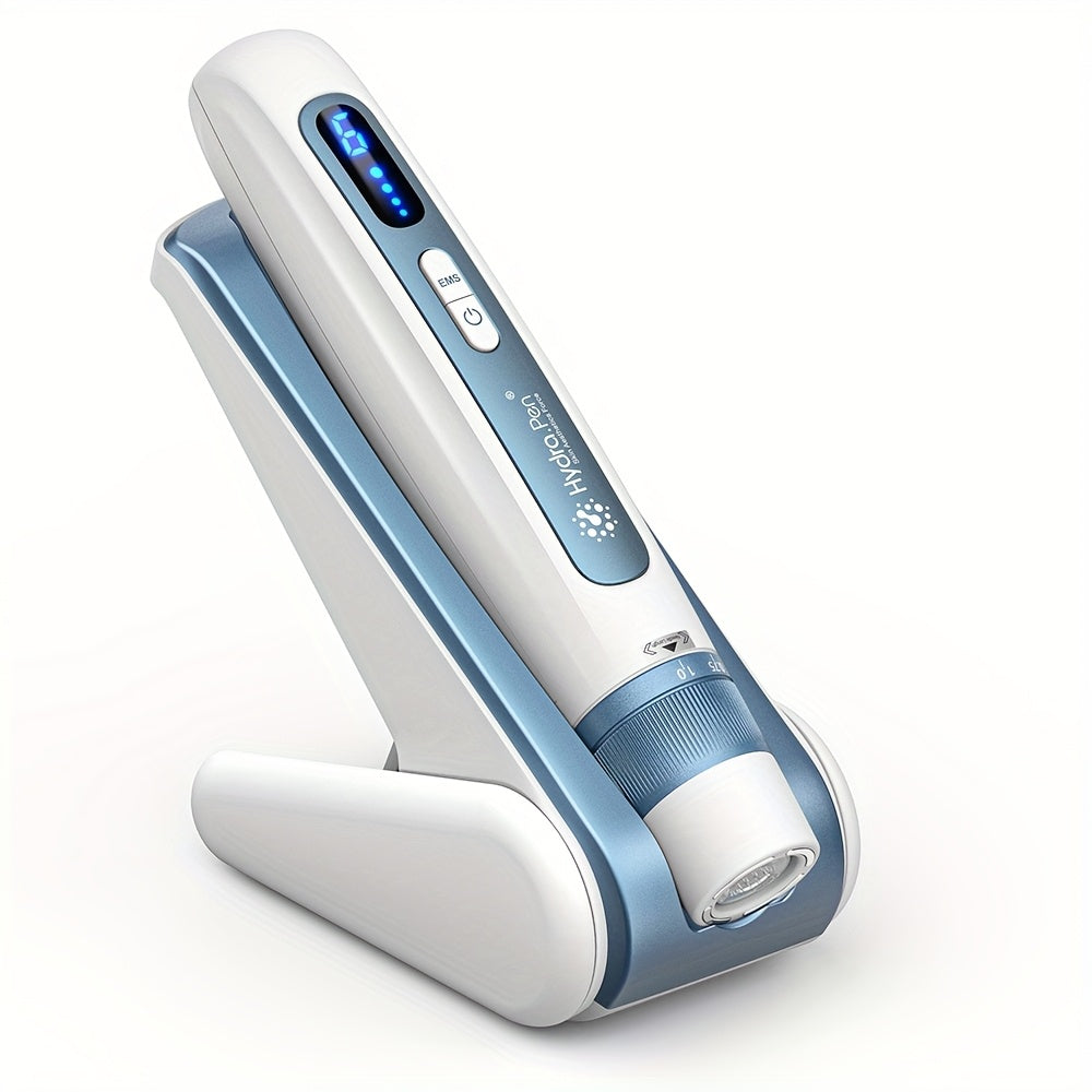 Hydra.Pen H5 White Wireless Derma Home Use Device Pen, 6 Speed Automatic Application Of Serum 3 In 1 Skin Care Tool With 2 12pin 0.25mm Cartridges