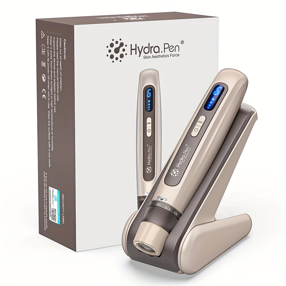 Hydra.Pen H5 White Wireless Derma Home Use Device Pen, 6 Speed Automatic Application Of Serum 3 In 1 Skin Care Tool With 2 12pin 0.25mm Cartridges