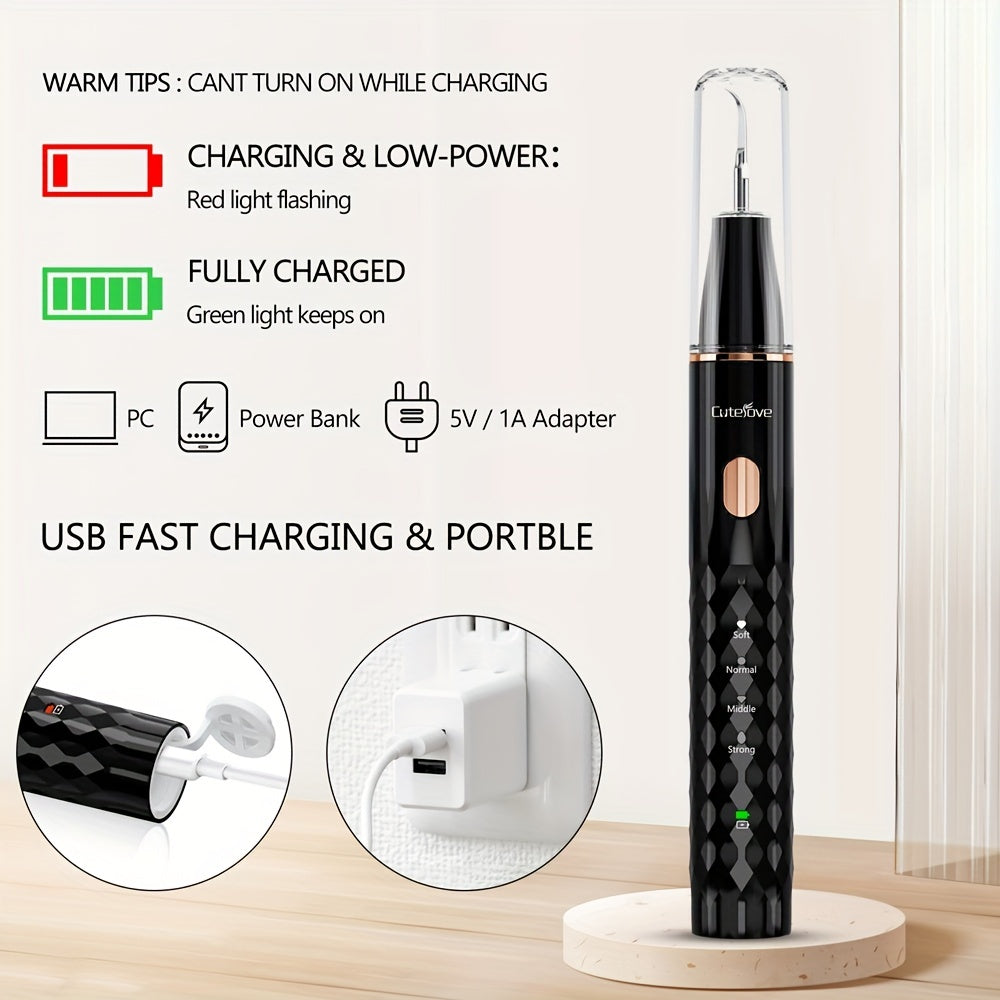 Rechargeable Dental Calculus Remover Kit with LED Light and USB Power
