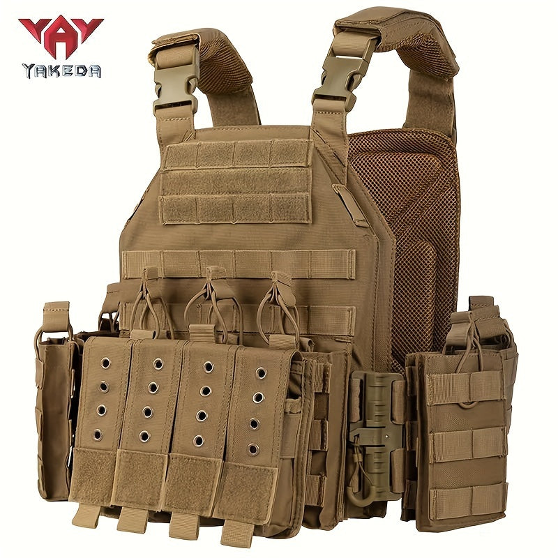 YAKEDA Outdoor Training Vest Quick Release Design Breathable for All Seasons Sporty Style Suitable for Hunting Hiking Running and Casual Outdoor Activities