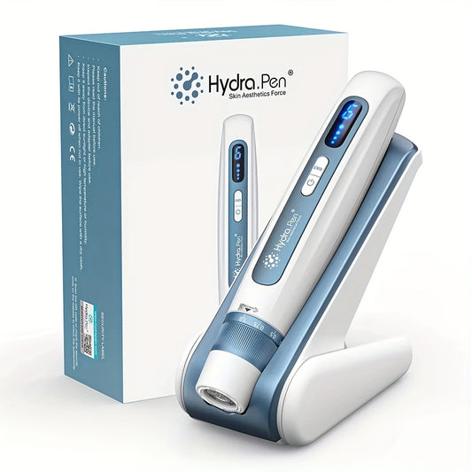 Hydra.Pen H5 White Wireless Derma Home Use Device Pen, 6 Speed Automatic Application Of Serum 3 In 1 Skin Care Tool With 2 12pin 0.25mm Cartridges