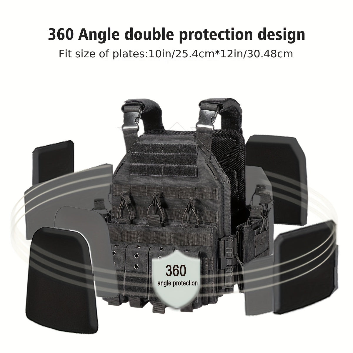 YAKEDA Outdoor Training Vest Quick Release Design Breathable for All Seasons Sporty Style Suitable for Hunting Hiking Running and Casual Outdoor Activities