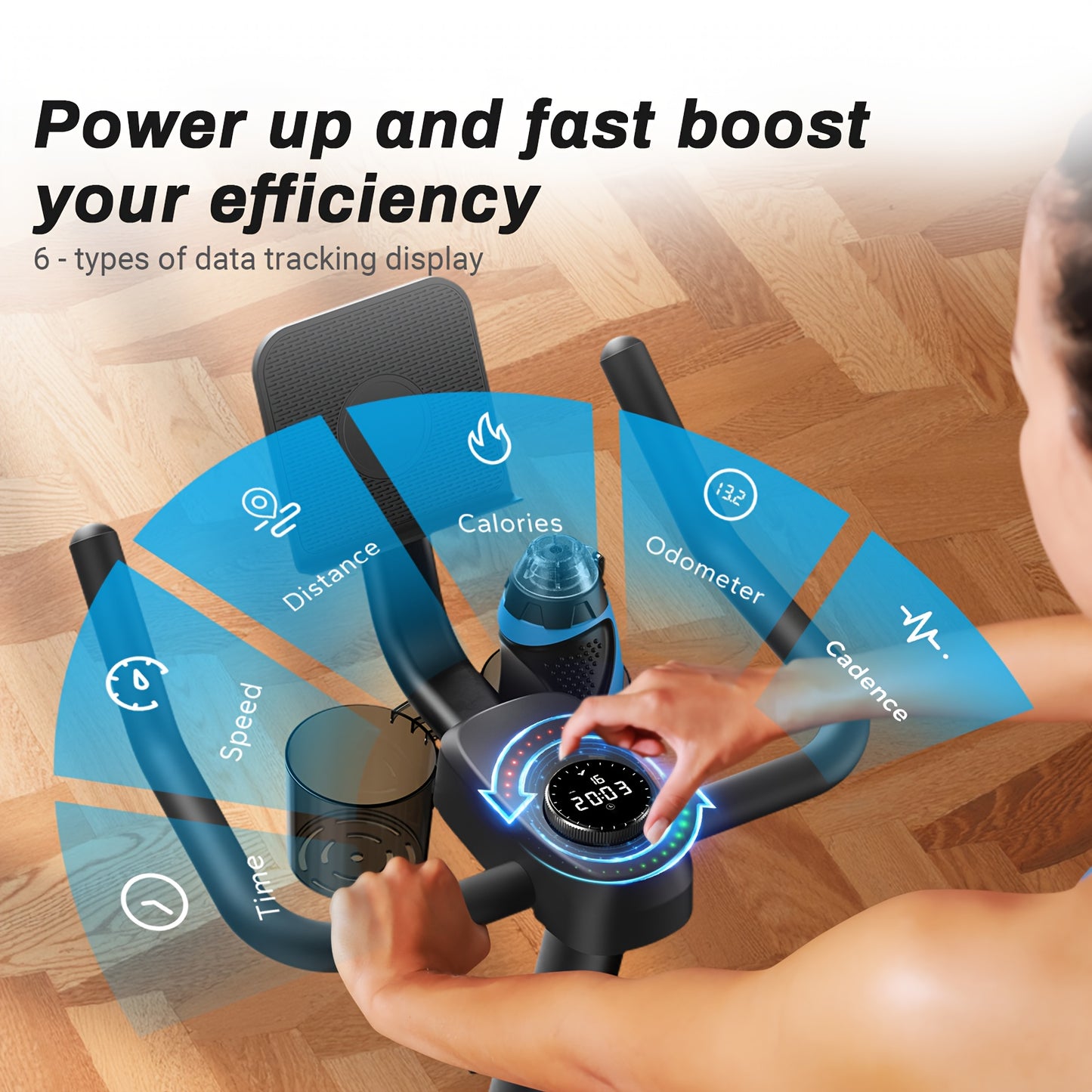 MERACH Exercise Bike, Brake Pad Stationary Bike With Exclusive App, Low Noise Indoor Cycling Bike With 300lbs Weight Capacity, Tablet Mount And Fitness Courses For Weight Loss