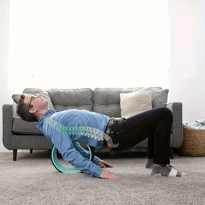 Back Stretch Muscle Roller Massager Yoga Wheel Set Fitness Auxiliary Circle for Lower Back and Open Back