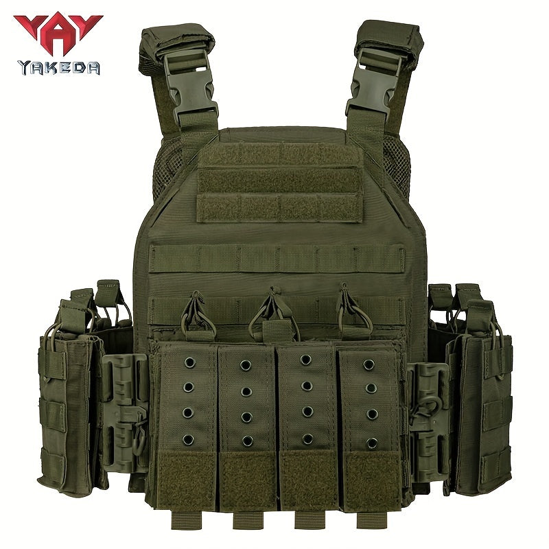 YAKEDA Outdoor Training Vest Quick Release Design Breathable for All Seasons Sporty Style Suitable for Hunting Hiking Running and Casual Outdoor Activities