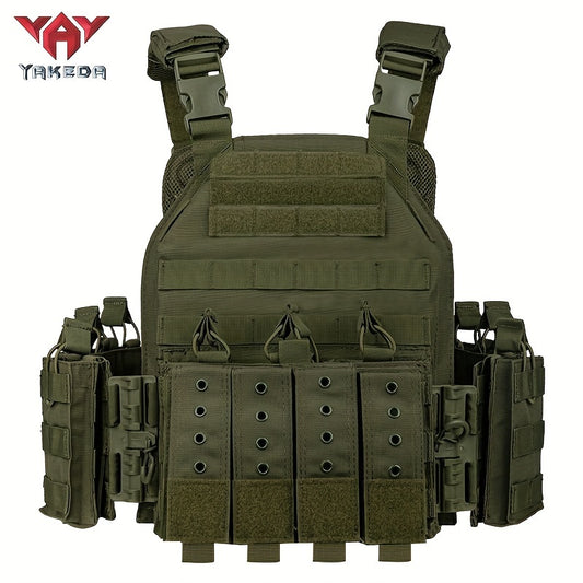 YAKEDA Outdoor Training Vest Quick Release Design Breathable for All Seasons Sporty Style Suitable for Hunting Hiking Running and Casual Outdoor Activities