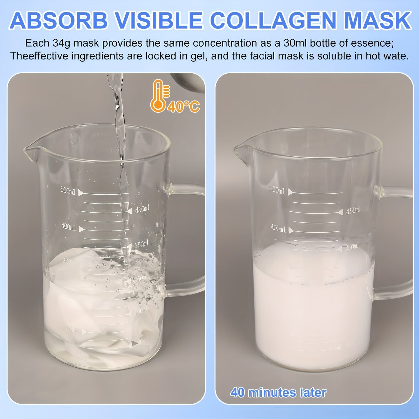 18 Pieces Collagen Mask Deep Moisturizing Formula for All Skin Types