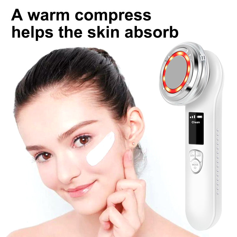 Light Therapy Face Scrubber Exfoliator 3 in 1 Deep Cleaning Tool Unclogs Pores Removes Blackheads Gentle on Skin